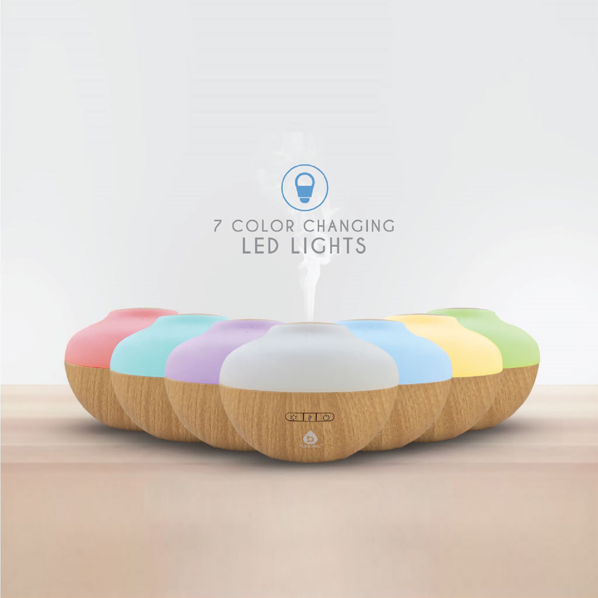 Pursonic Workstation Wellness Bundle – Diffuser, 6 Oils & 3-in-1 LED Desk Lamp-2