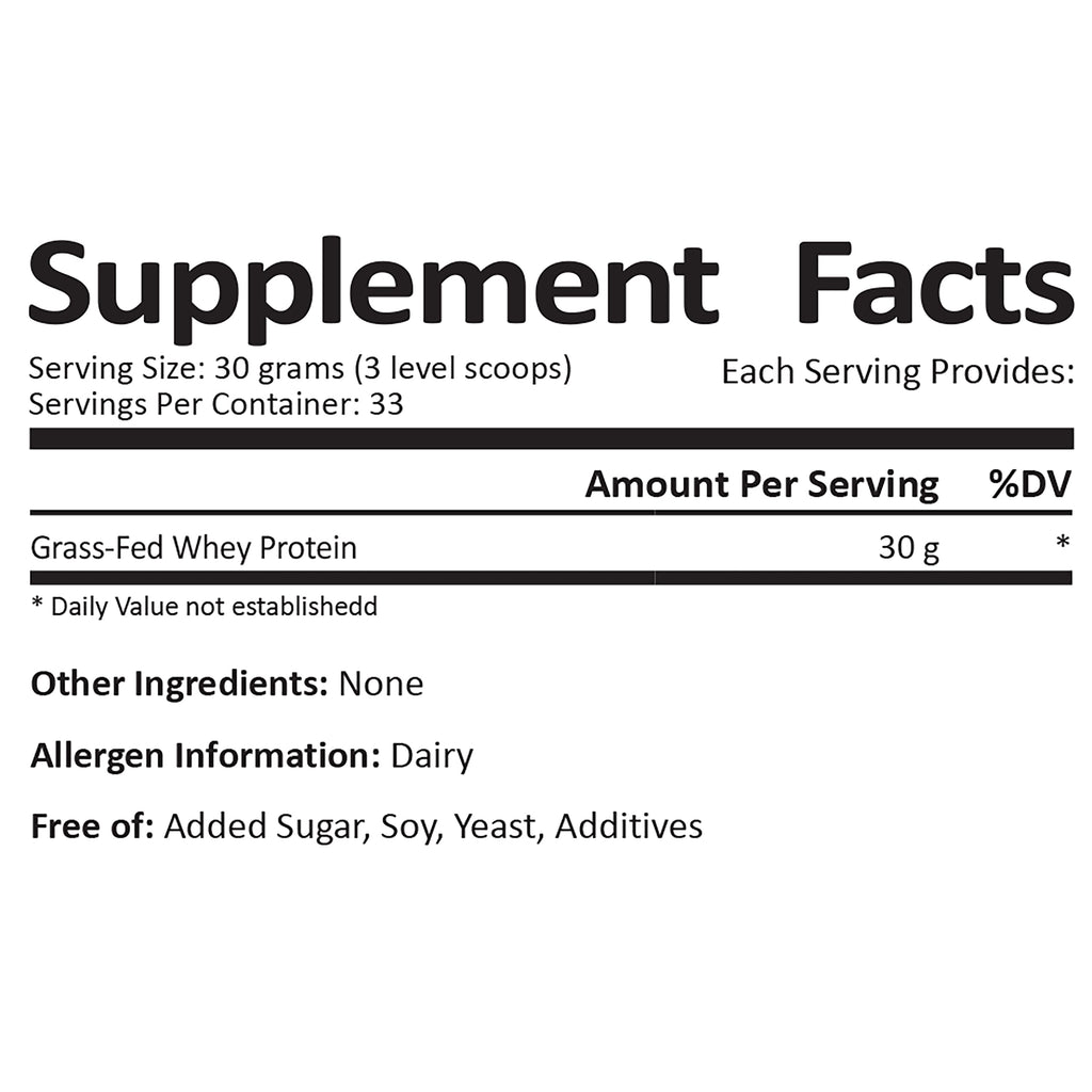Survival Grocery® - Grass Fed Whey Protein (Plain)-1