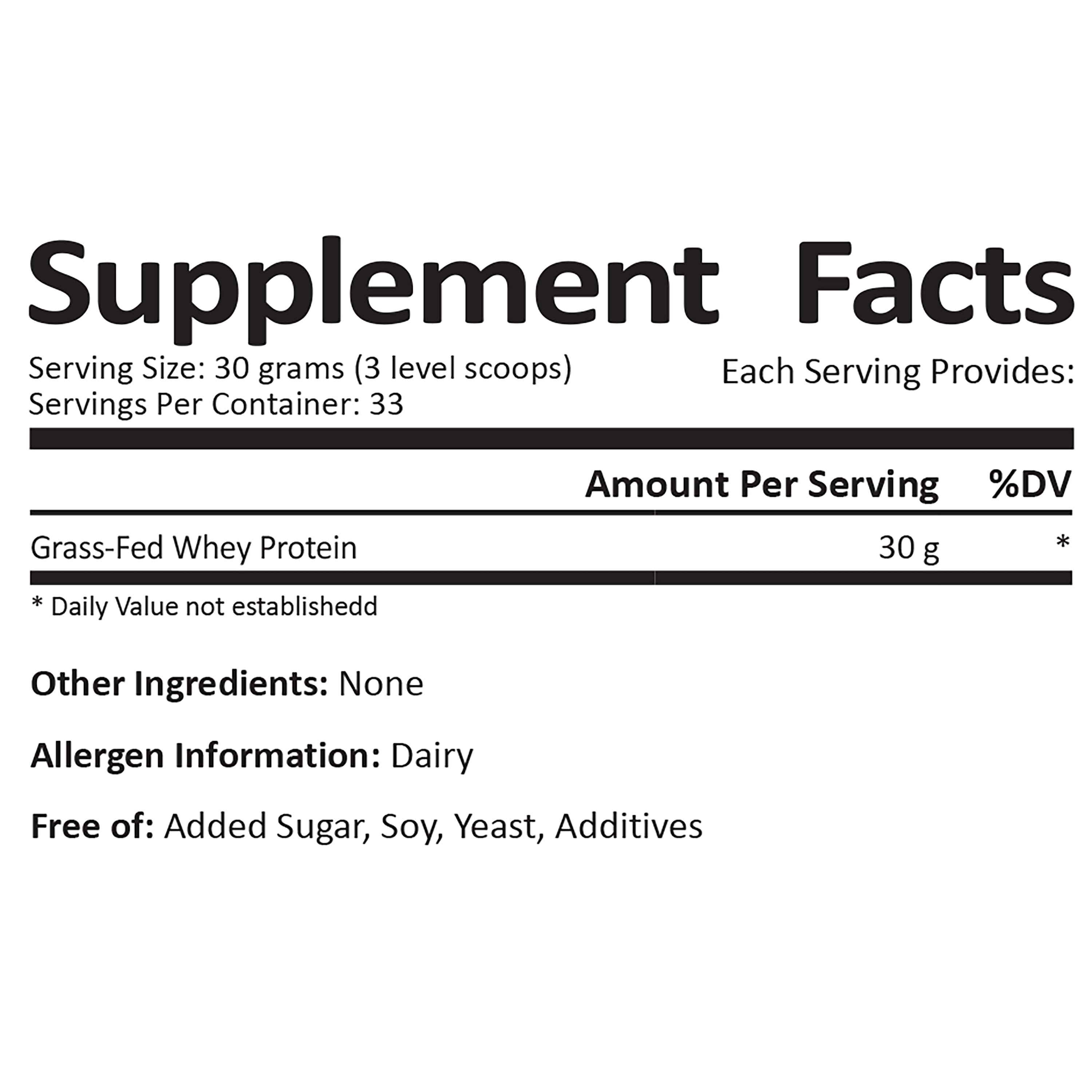 Survival Grocery® - Grass Fed Whey Protein (Plain)-1