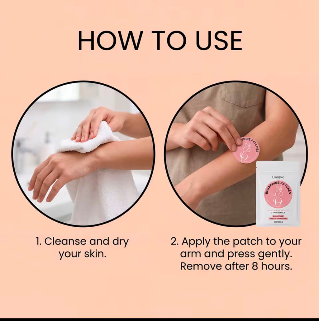 Berberine Patches – 30 Patches | 1 Month Pack