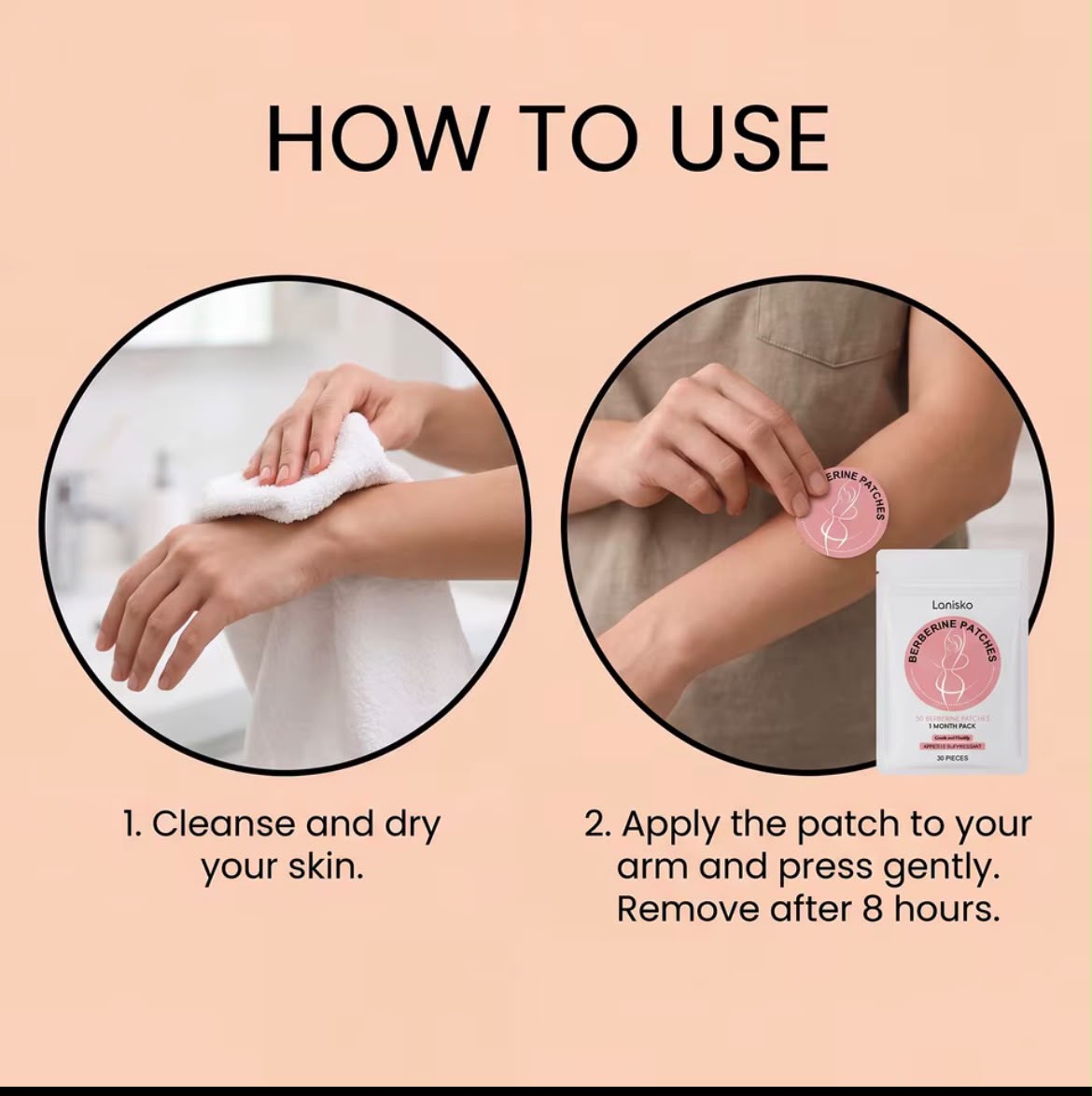 Berberine Patches – 30 Patches | 1 Month Pack