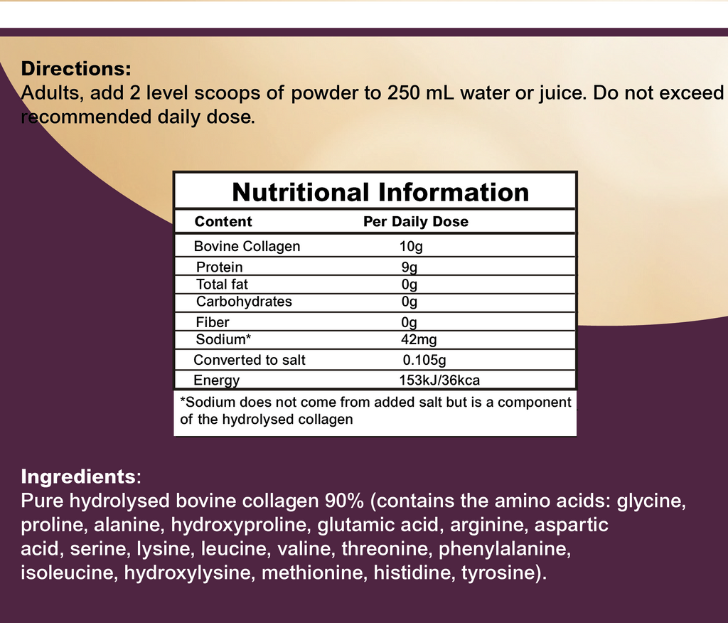 Premium Collagen Powder 300g - 100% Pure Bovine Collagen Type 1 & 3-1